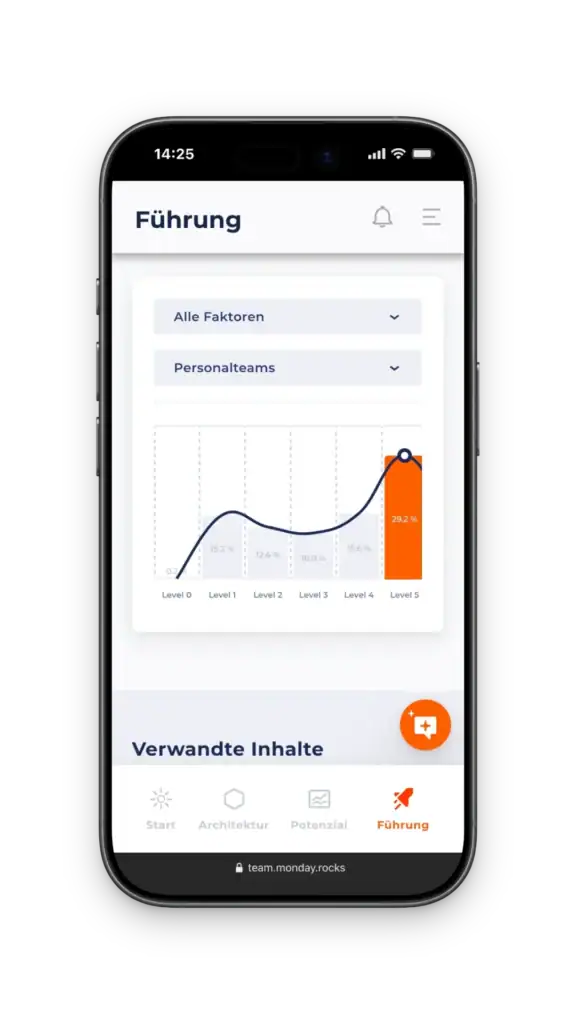 Handy zeigt das Benchmark