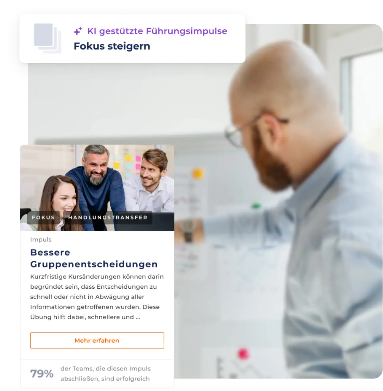KI-gestützte Handlungsempfehlungen zur Steigerung des Effektivitätsfaktors Fokus, Handlungsempfehlung "Bessere Gruppenentscheidungen"