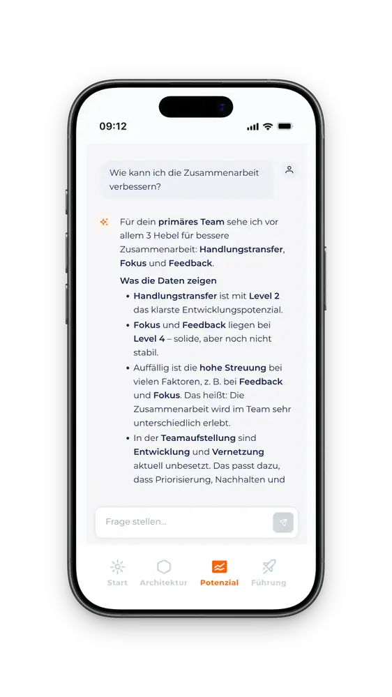 KI-Chat und Handlungsempfehlungen in der App